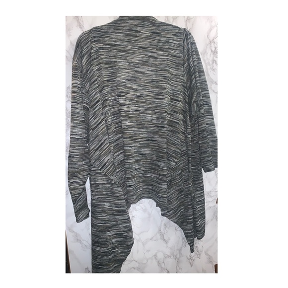 Penningtons Open Front Grey Cardigan -4X - Picture 2 of 5